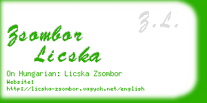 zsombor licska business card